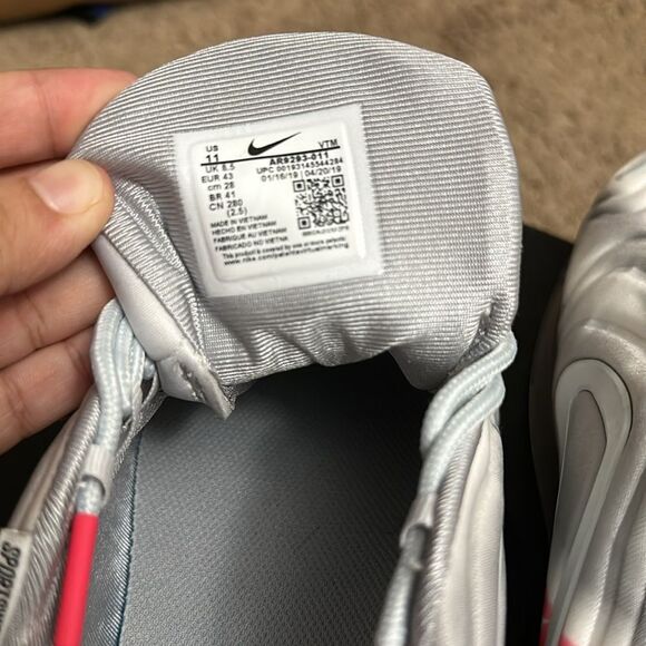 Nike Air Max 720 Sneakers Grey Airbrush Running Shoes Size 11 - Picture 8 of 11